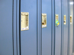 lockers in hallway